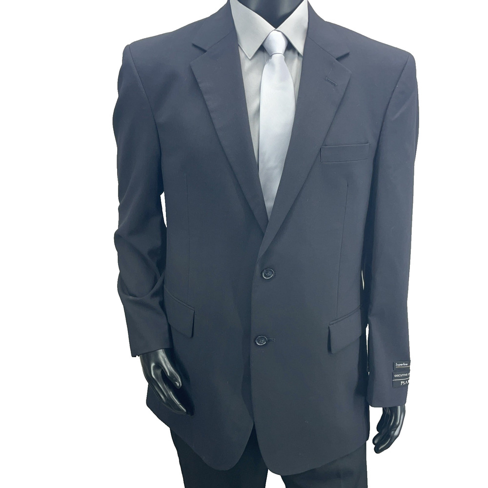 NWT‎ Jos A Bank Mens 43R Navy Exec Collection Superfine Wool Blazer Suit Jacket